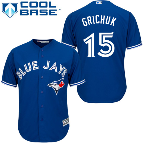 Blue Jays #15 Randal Grichuk Blue Cool Base Stitched Youth MLB Jersey